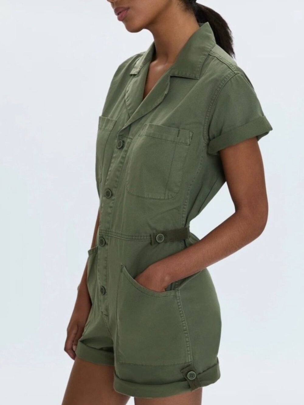EUC Pistola Parker Utility Romper